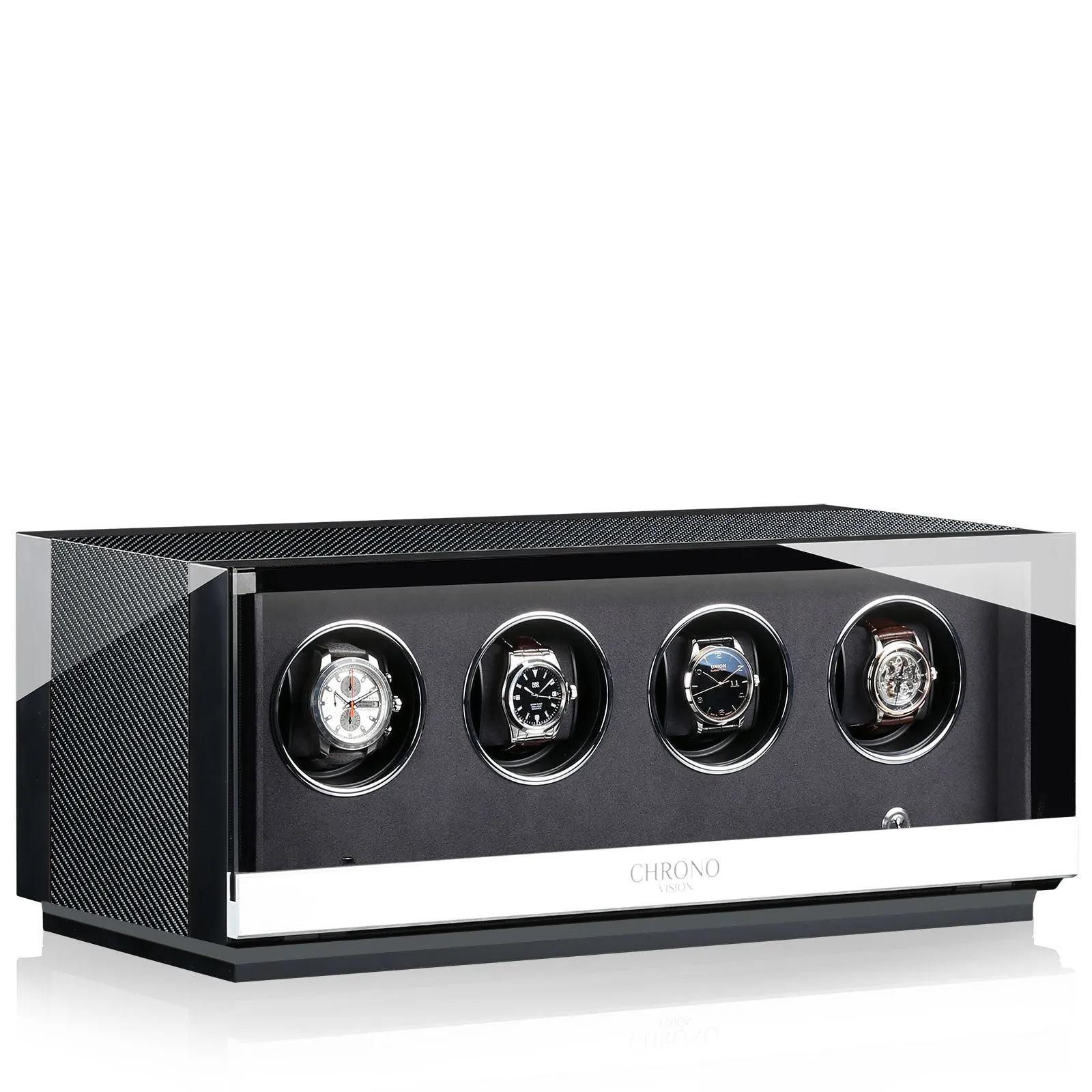 Chronovision Watch Winder Ambiance IV Carbon Black High Gloss sold by Jura Watches
