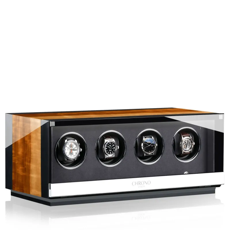 Chronovision Watch Winder Ambiance IV Aurosso High Gloss Black High Gloss sold by Jura Watches