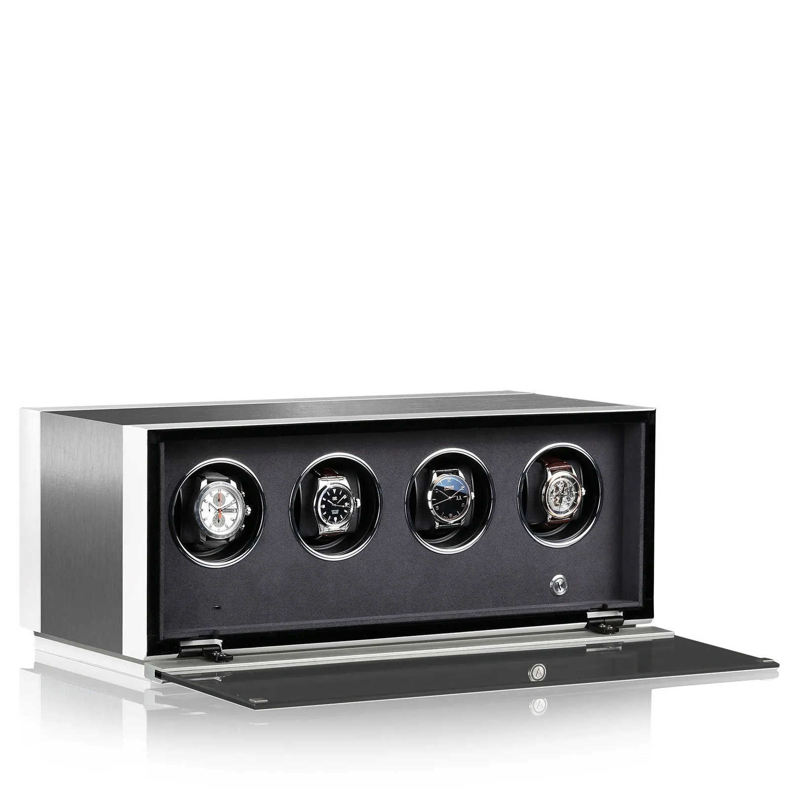 Chronovision Watch Winder Ambiance IV Alu White Silk sold by Jura Watches product image thumbnail 2