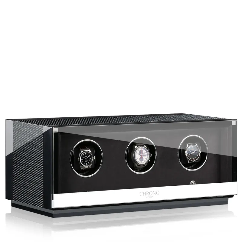 Chronovision Watch Winder Ambiance III Carbon Black High Gloss sold by Jura Watches