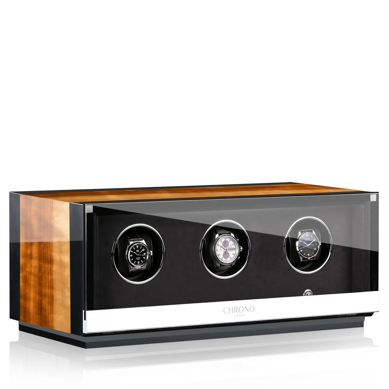 Chronovision Watch Winder Ambiance III Aurosso High Gloss Black High Gloss sold by Jura Watches