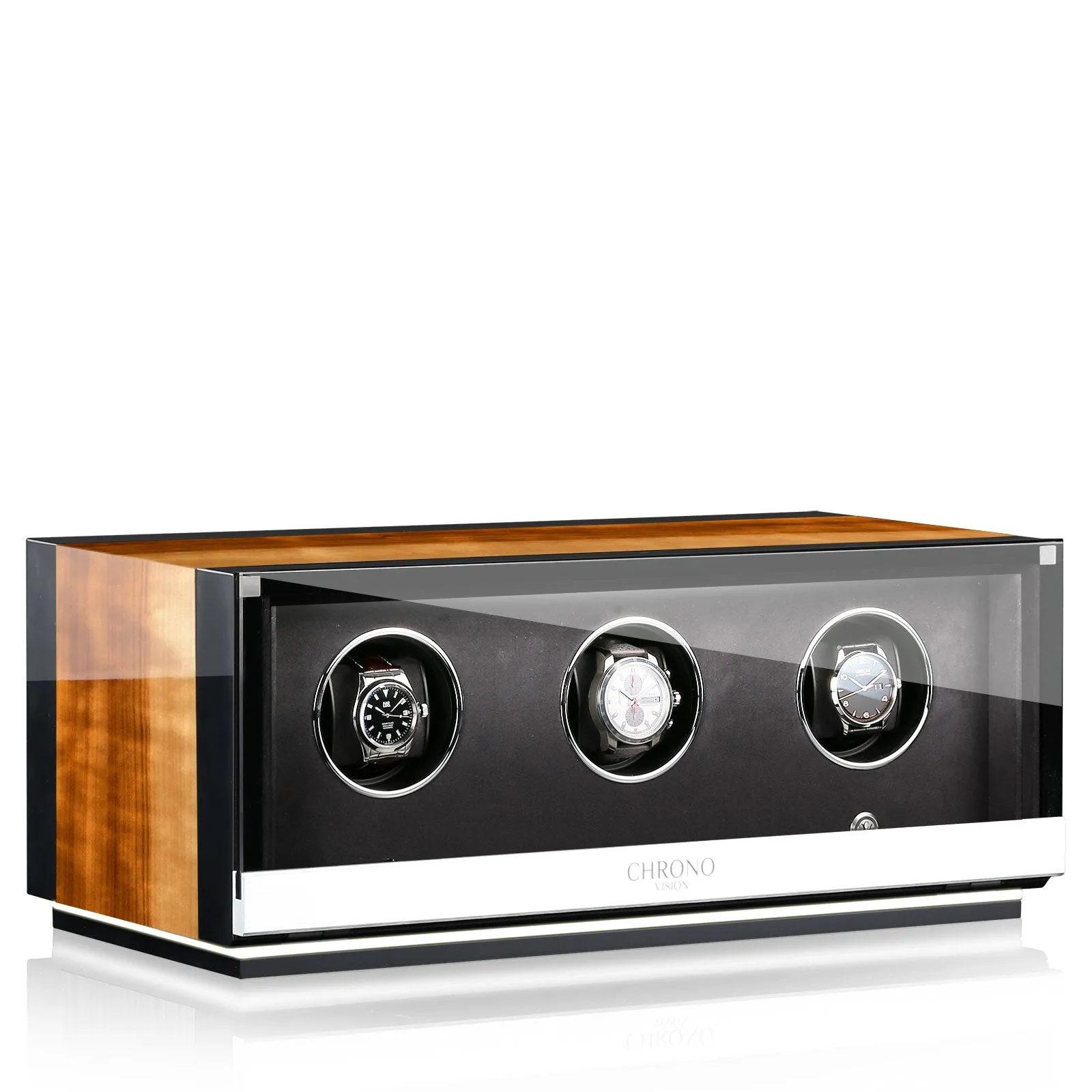 Chronovision Watch Winder Ambiance III Aurosso High Gloss Black High Gloss sold by Jura Watches product image thumbnail 3