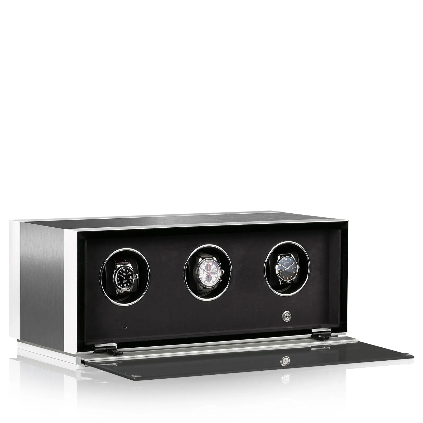 Chronovision Watch Winder Ambiance III Alu White Silk sold by Jura Watches product image thumbnail 2