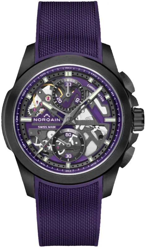 Norqain Independence Skeleton Chrono 42mm Limited Edition made by Jura Watches