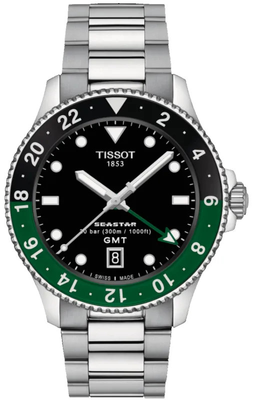 Tissot Seastar 1000 Quartz GMT Watch made by Tissot