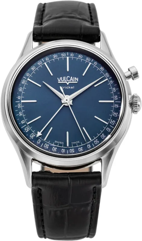 Vulcain Cricket President 39mm Blue Watch sold by Jura Watches
