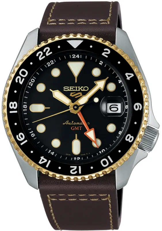 Seiko 5 Sports SKX GMT Mocha Watch made by Seiko