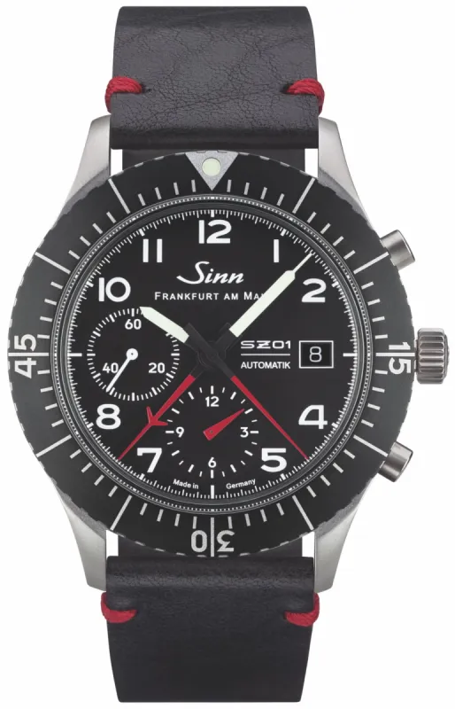 Sinn 156.1 Vintage Black With Red Seam Watch sold by Jura Watches