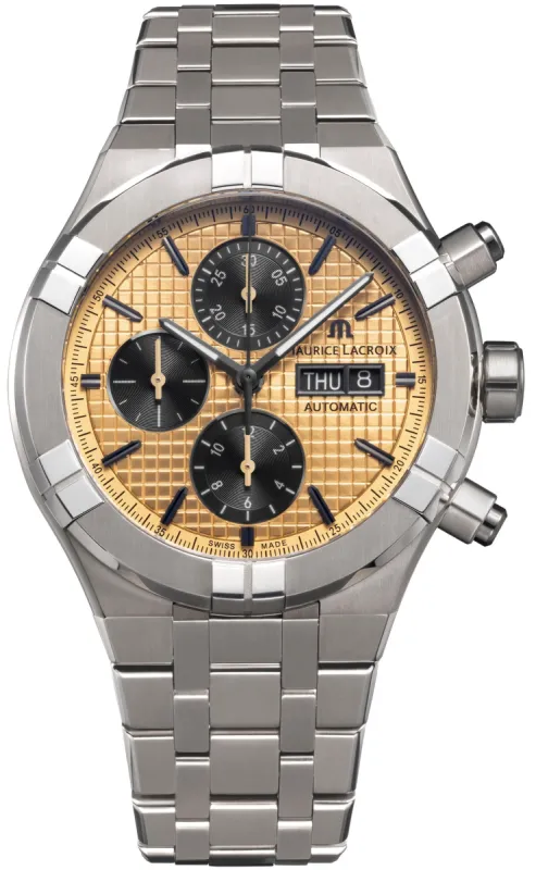 Maurice Lacroix Aikon Titanium Chronograph Watch made by Maurice Lacroix