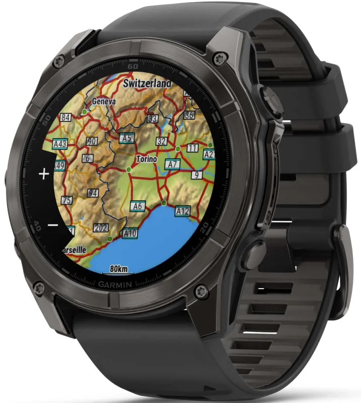 Garmin Fenix 8 51mm Sapphire AMOLED Carbon Grey DLC Titanium Black Watch sold by Jura Watches
