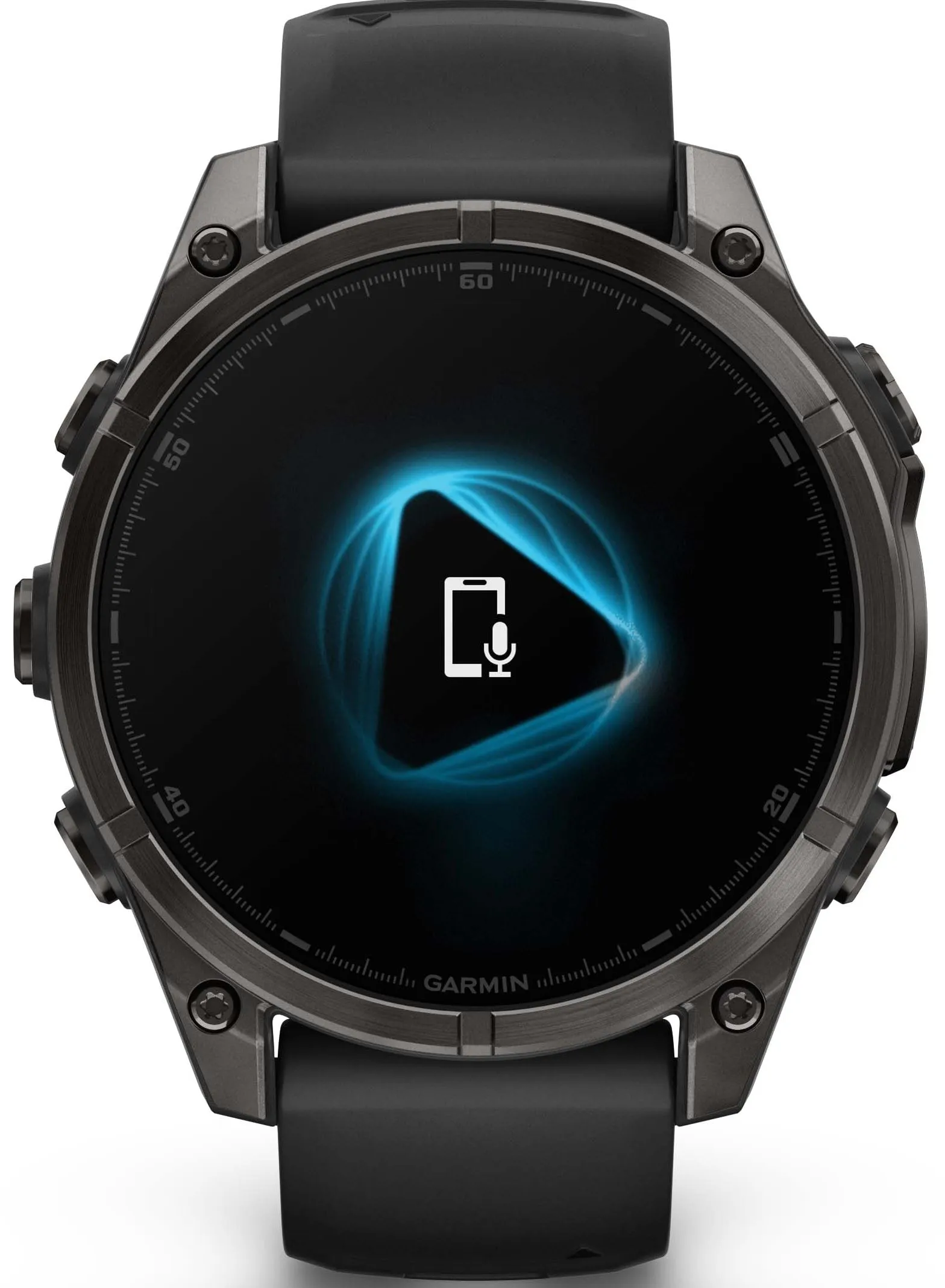 Garmin Fenix 8 47mm Sapphire AMOLED Carbon Grey DLC titanium Black Pebble Grey Silicone Watch sold by Jura Watches product image thumbnail 5