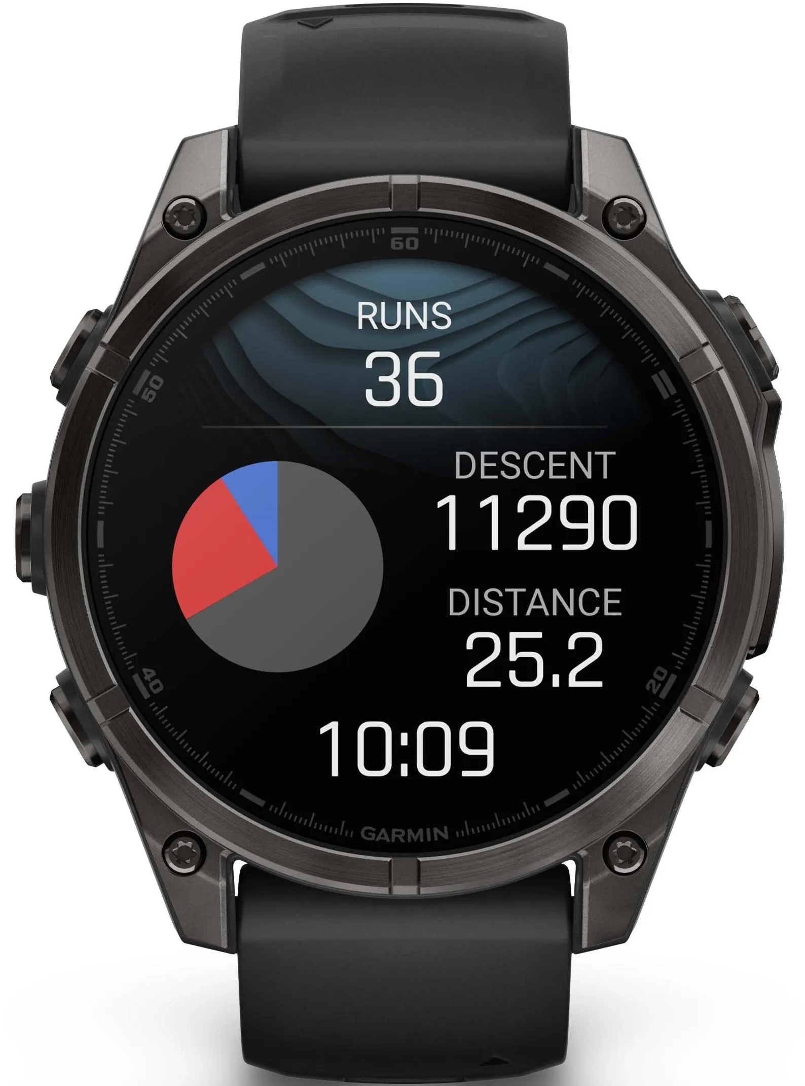 Garmin Fenix 8 47mm Sapphire AMOLED Carbon Grey DLC titanium Black Pebble Grey Silicone Watch sold by Jura Watches product image thumbnail 3