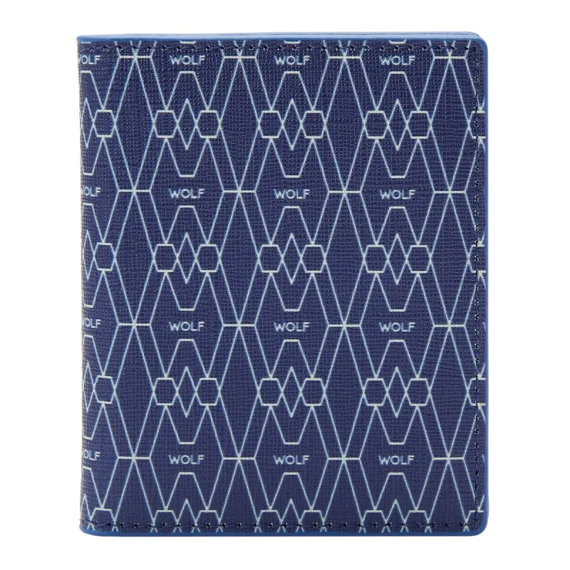 Wolf Signature Vegan Collection Blue Range ID Card Case sold by Jura Watches