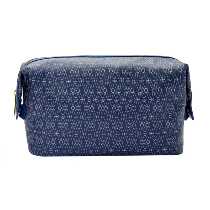 Wolf Signature Vegan Collection Blue Washbag sold by Jura Watches