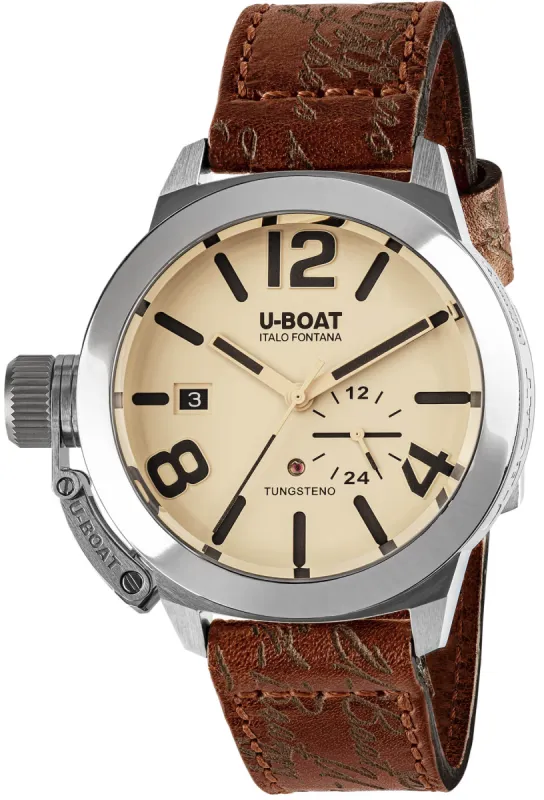 U-Boat Classico 42 Tungsten Beige Watch sold by Jura Watches
