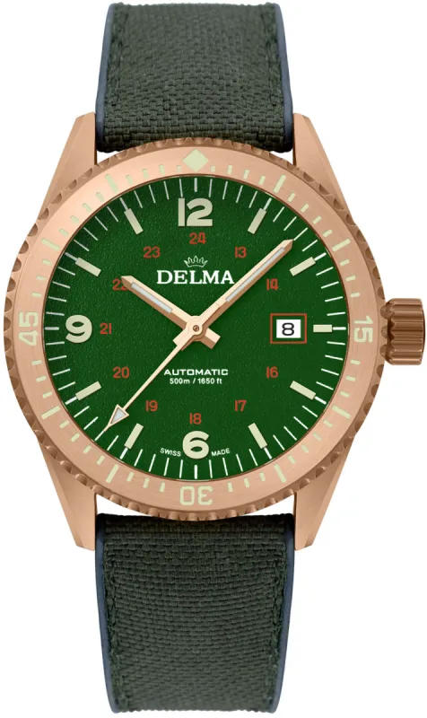 Delma Cayman Field Bronze Green Watch sold by Jura Watches