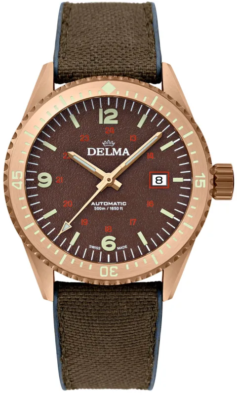 Delma Cayman Field Bronze Brown Watch sold by Jura Watches