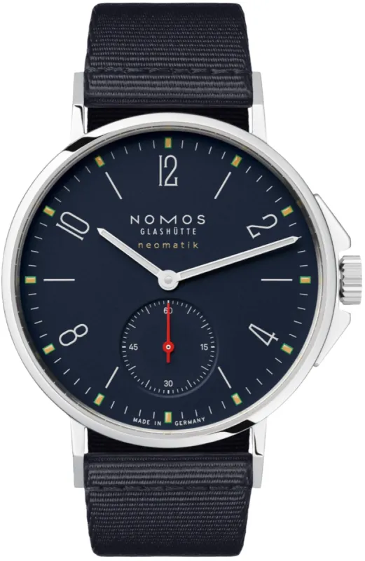 Nomos Glashutte Ahoi Neomatik Atlantic Sapphire Crystal Watch sold by Jura Watches
