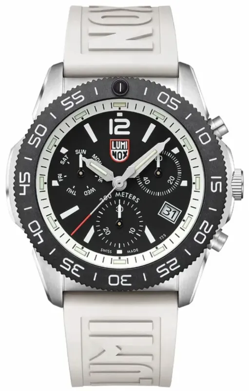 Luminox Sea Pacific Diver Chronograph 3140 Black White Watch sold by Jura Watches