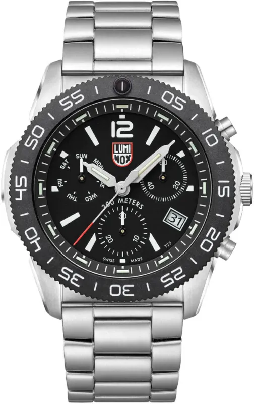 Luminox Sea Pacific Diver Chronograph 3140 Black Black Watch made by Jura Watches