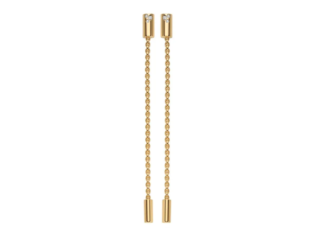 Fope Aria 18ct Yellow Gold 0.09ct Diamond Pendant Earrings sold by Jura Watches