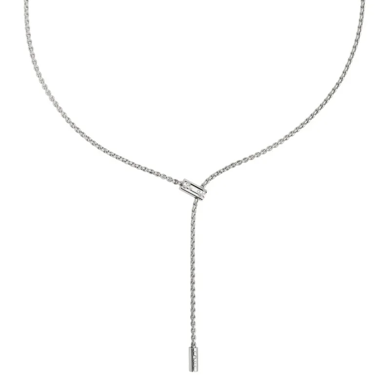Fope Aria 18ct White Gold 0.11ct Diamond Adjustable Slider Necklace sold by Jura Watches