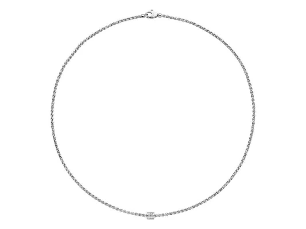 Fope Aria 18ct White Gold 0.17ct Diamond Necklace sold by Jura Watches
