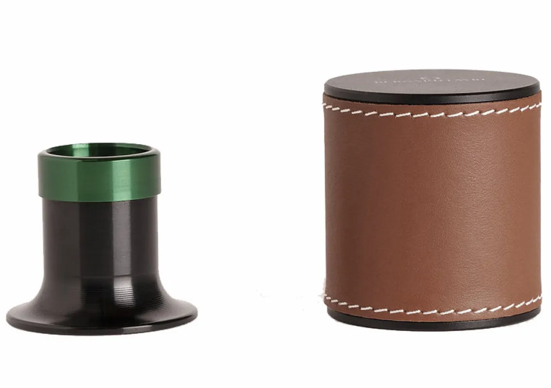 Bernard Favre Watchmakers Eye Loupe Green Tool Black Aluminium With Brown Leather made by Jura Watches