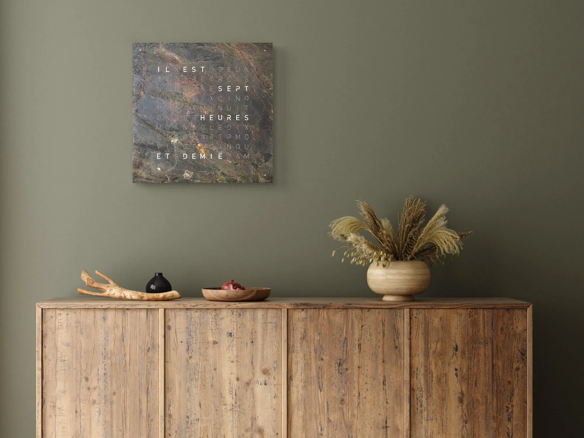 QLOCKTWO Earth 45 Creators Edition Glintscape White sold by Jura Watches product image thumbnail 5