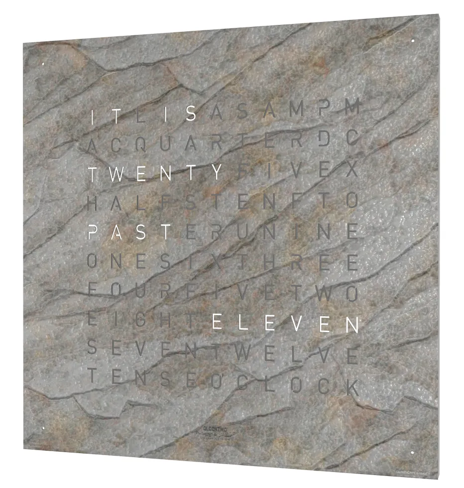 QLOCKTWO Earth 45 Creators Edition Glintscape White sold by Jura Watches product image thumbnail 3