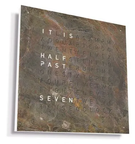 QLOCKTWO Earth 45 Creators Edition Glintscape White sold by Jura Watches product image thumbnail 2