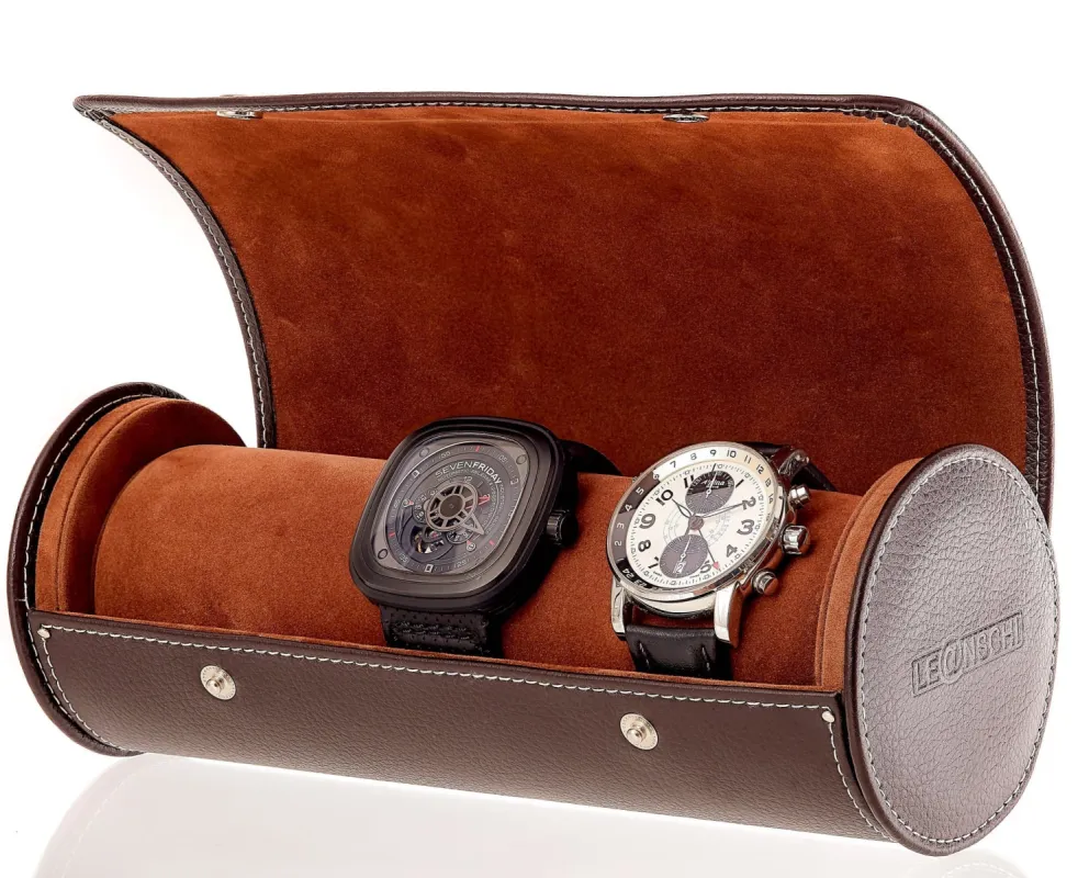 Leanschi Watch Case Chocolate Brown sold by Jura Watches