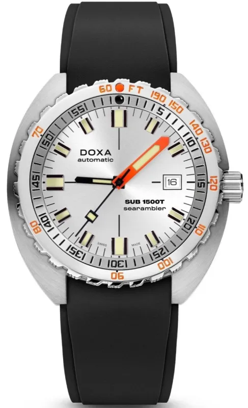 Doxa SUB 1500T Searambler Rubber sold by Jura Watches