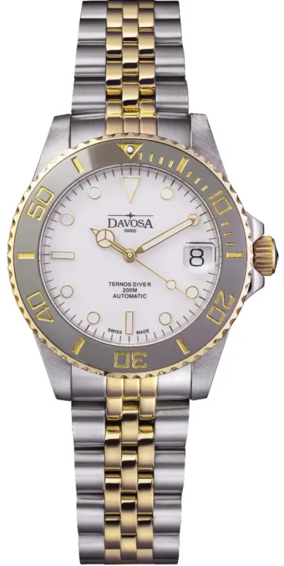 Davosa Ternos Medium Ceramic Watch sold by Jura Watches