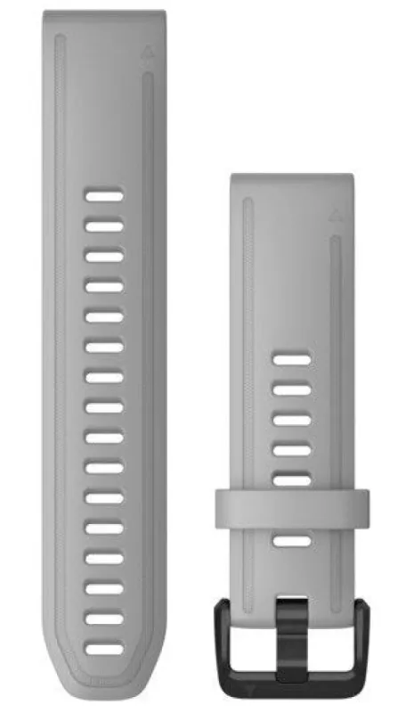 Garmin Strap QuickFit 20 Powder Grey Silicon sold by Jura Watches