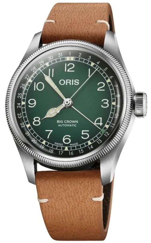 Oris Big Crown Pointer Date Cervo Volante Green sold by Jura Watches