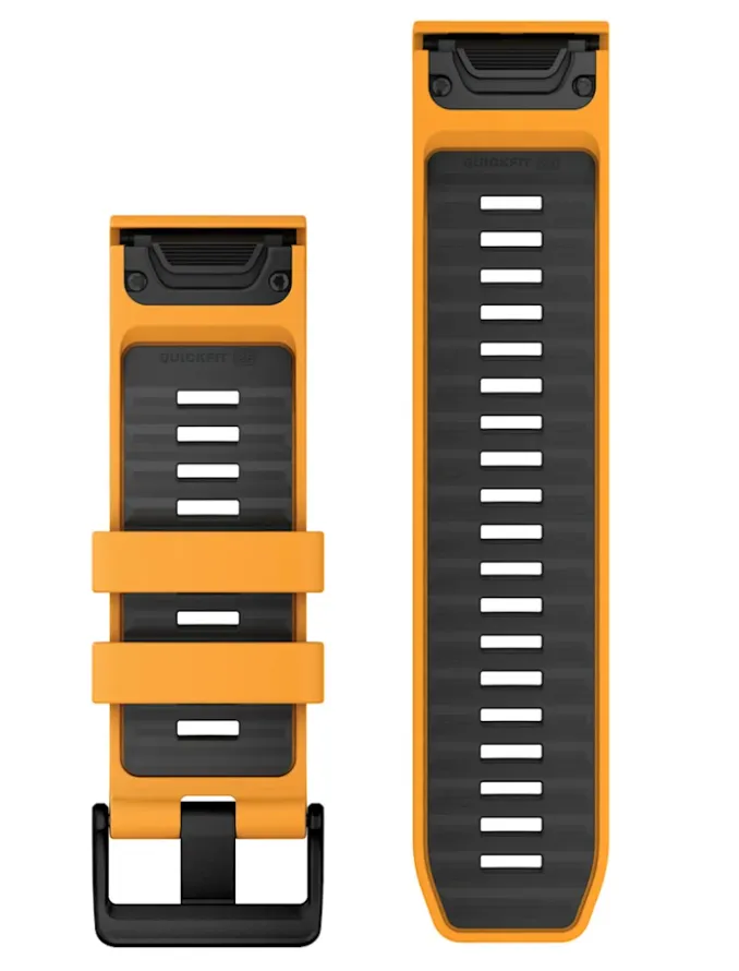 Garmin Strap QuickFit 26 Spark Orange Graphite Silicone sold by Jura Watches product image thumbnail 2