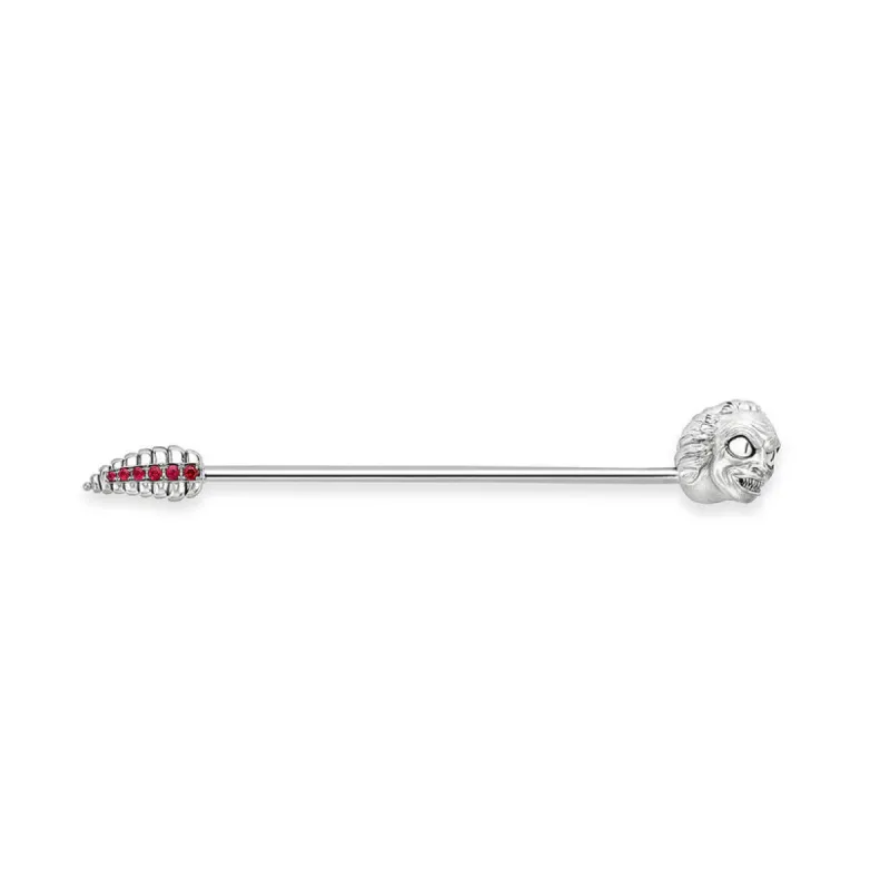Faberge x Beetlejuice Beetlejuice 18ct White Gold Ruby Straight Headworm Collar Bar sold by Jura Watches