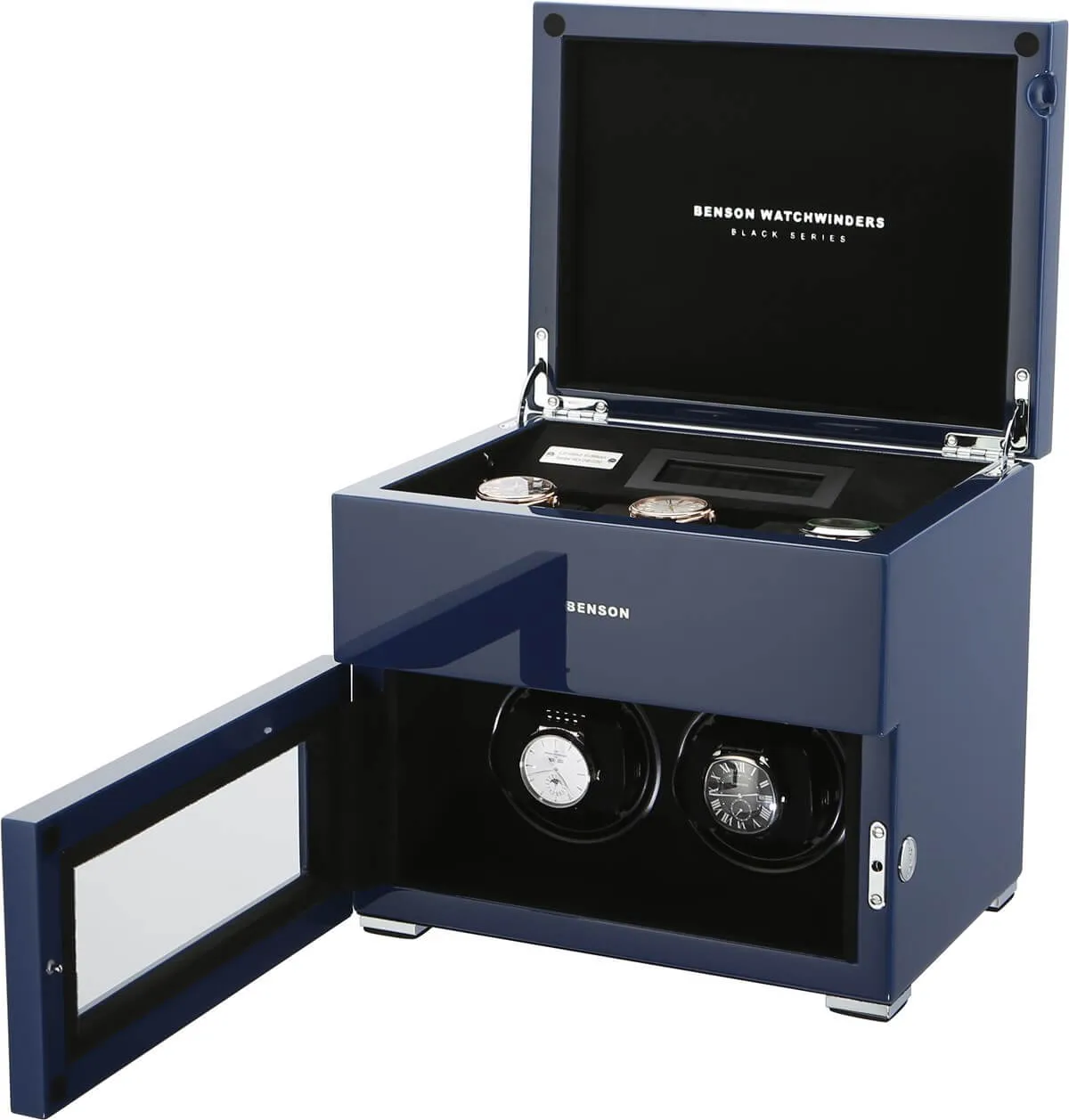Benson Watch Winder Black Series 2.16.BL Blue Limited Edition sold by Jura Watches product image thumbnail 2