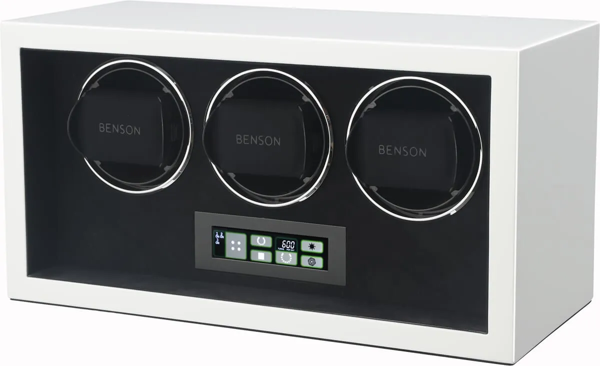 Benson Watch Winder Compact Triple 3.WS White sold by Jura Watches