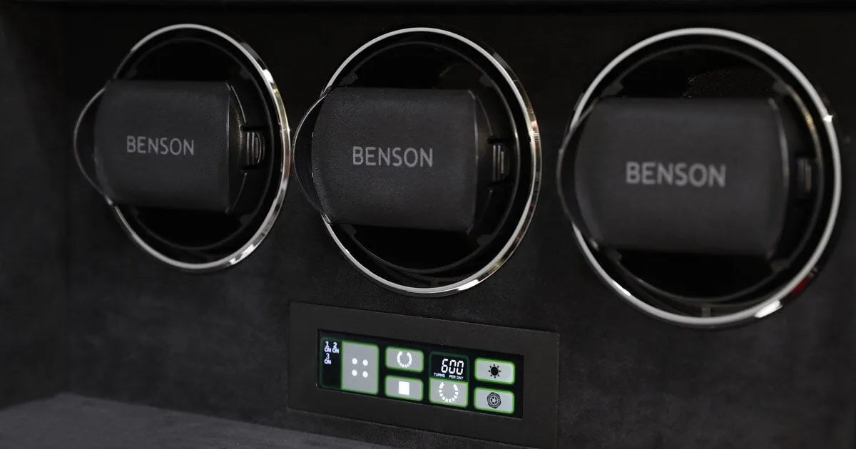 Benson Watch Winder Compact Triple 3.WS White sold by Jura Watches product image thumbnail 3