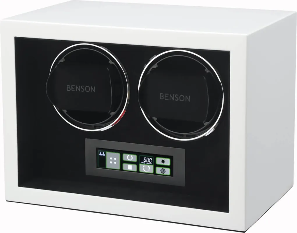 Benson Watch Winder Compact Double 2.WS White made by Jura Watches