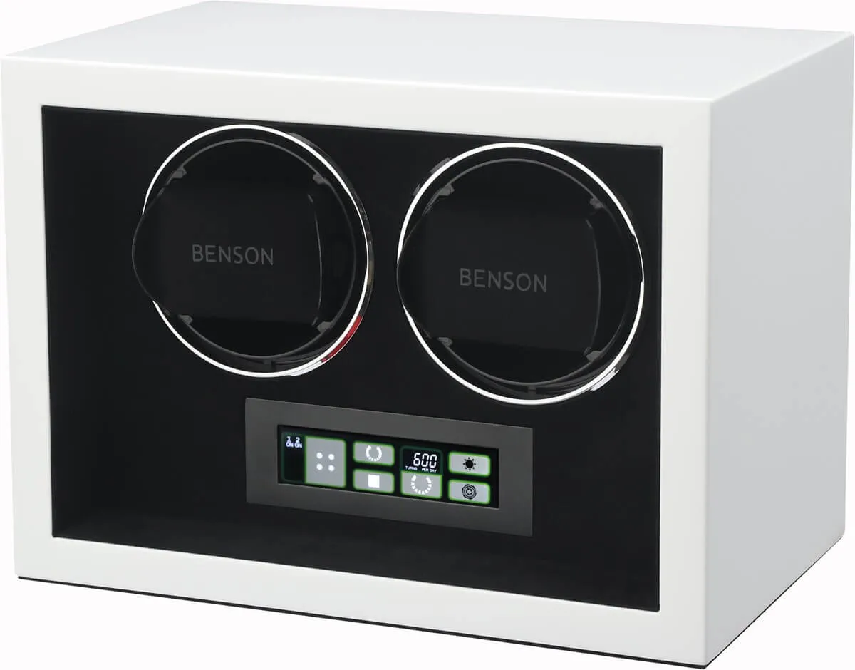 Benson Watch Winder Compact Double 2.WS White sold by Jura Watches