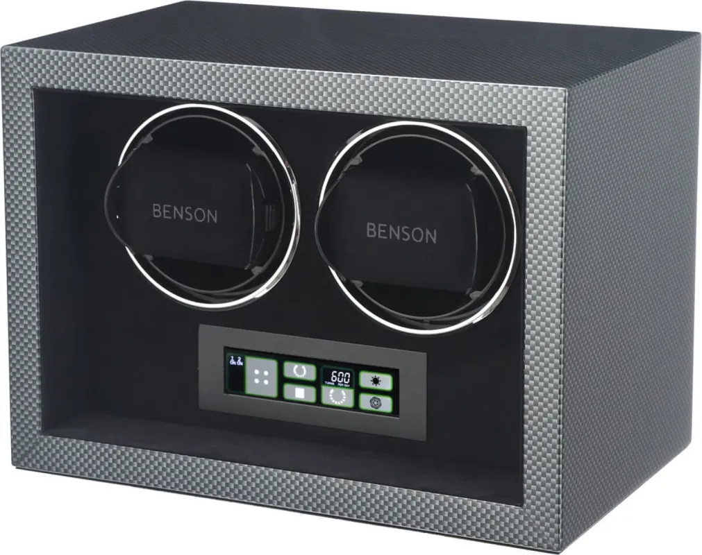 Benson Watch Winder Compact Double 2.CF Carbon made by Jura Watches