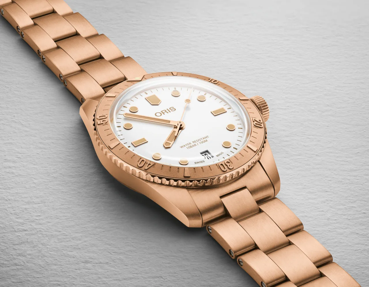 Oris Divers Sixty Five Bronze Cotton Candy White sold by Jura Watches product image thumbnail 3