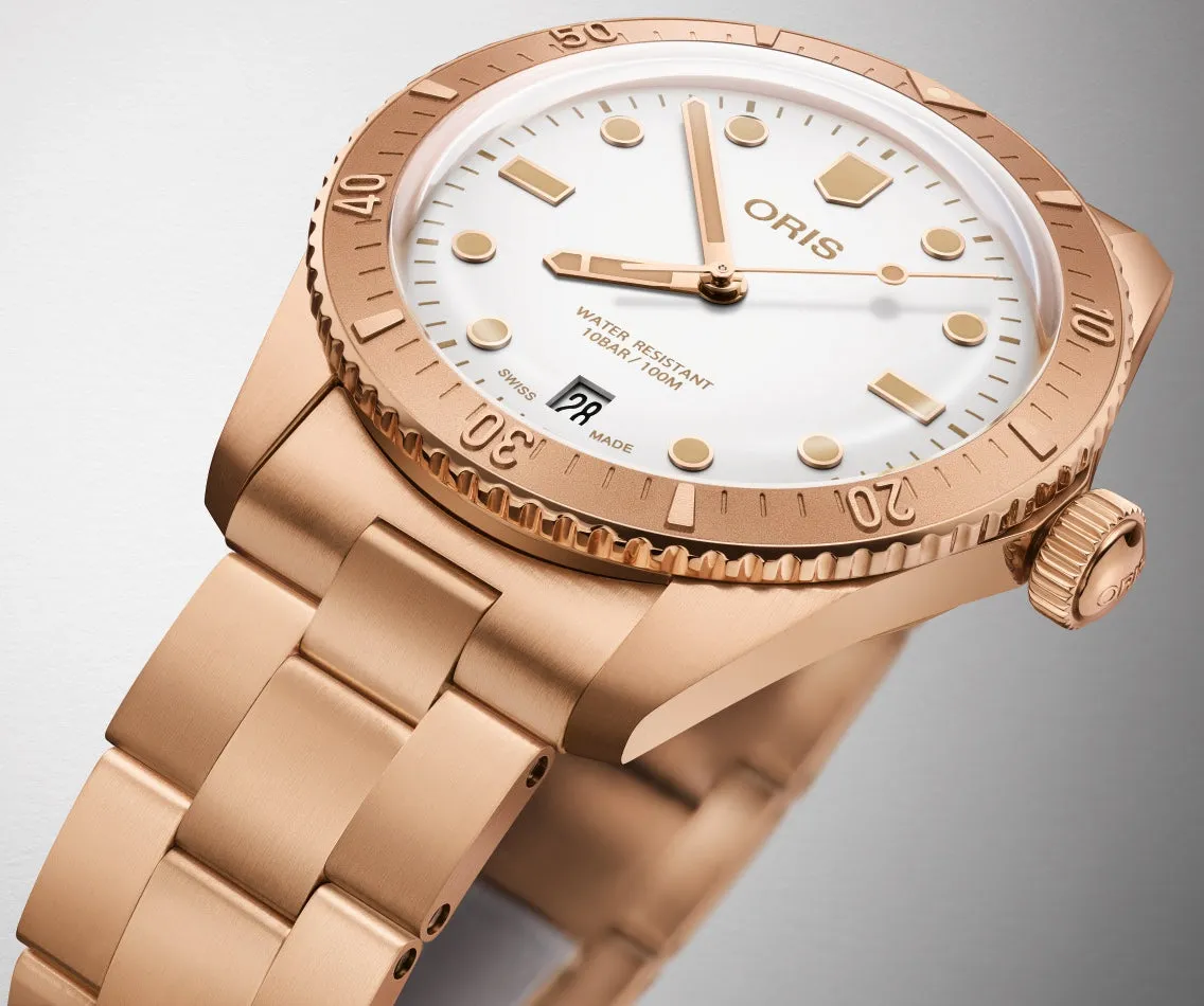 Oris Divers Sixty Five Bronze Cotton Candy White sold by Jura Watches product image thumbnail 2