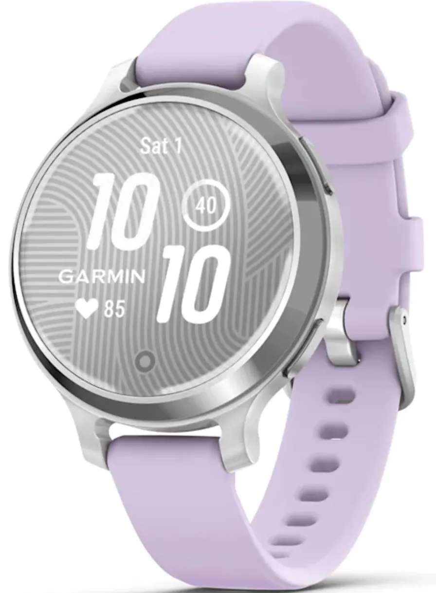 Garmin Lily 2 Active Silver Jasmine Purple Watch sold by Jura Watches