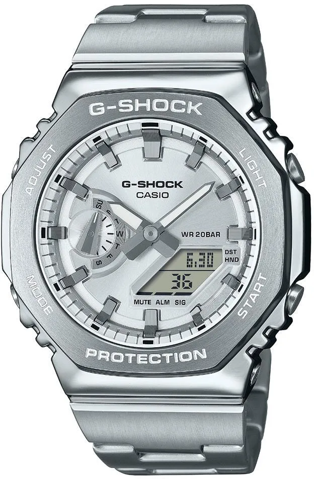 G-Shock 2110 Metallic Silver Dual Display Watch sold by Jura Watches product image thumbnail 2