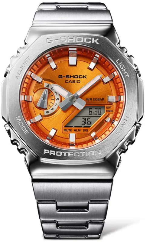 G-Shock 2110 Metallic Orange Dual Display Watch sold by Jura Watches
