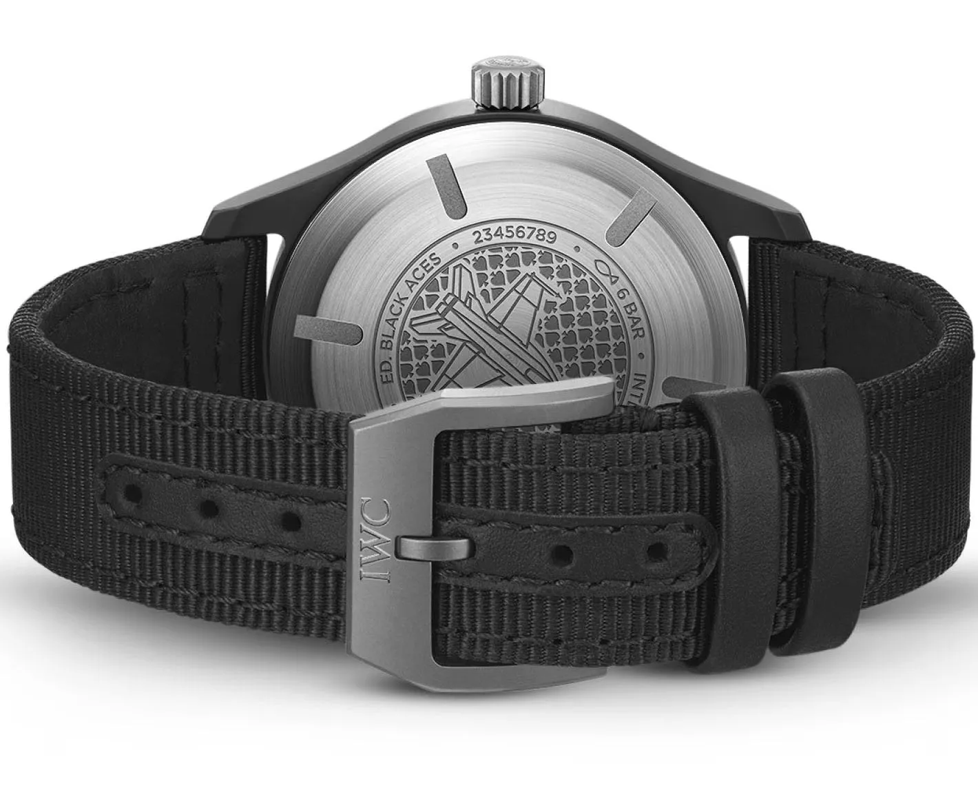 IWC Pilots Automatic 41 Black Aces Watch sold by Jura Watches product image thumbnail 4